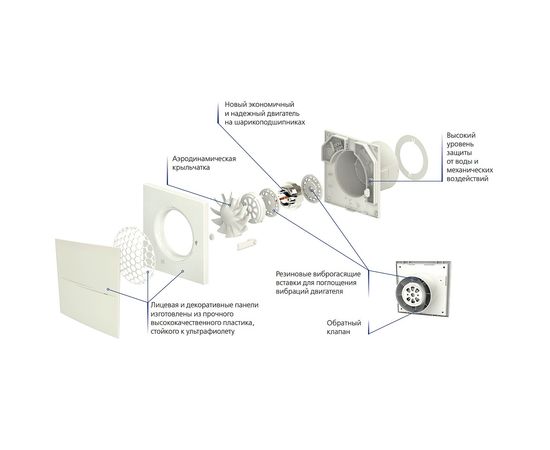 Вытяжной вентилятор Вентс 100 Квайт Стайл Т, изображение 17
