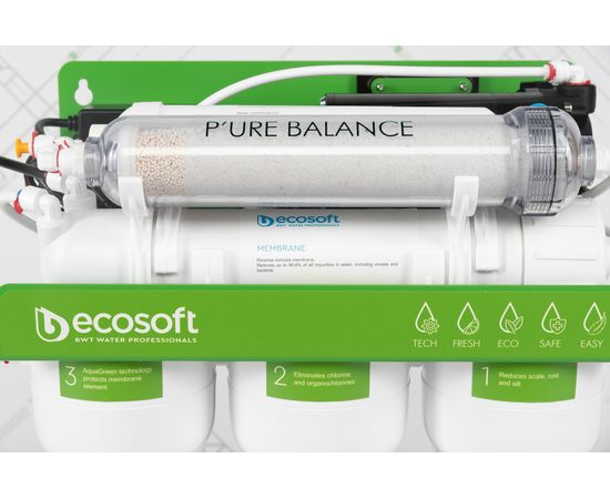 Фільтр для води Ecosoft P'ure Balance MO675MBALPSECO на металічній рамі з помпою, зображення 6