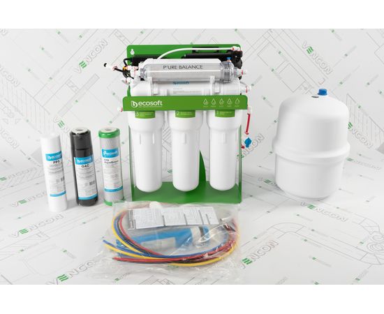 Фільтр для води Ecosoft P'ure Balance MO675MBALPSECO на металічній рамі з помпою, зображення 24