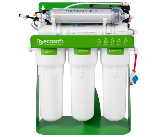 Фільтр для води Ecosoft P'ure Balance MO675MBALPSECO на металічній рамі з помпою