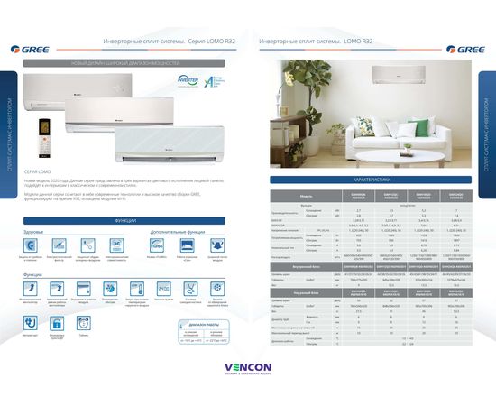 Кондиционер сплит-система Gree Lomo GWH18QD-K6DND2D Golden, изображение 3