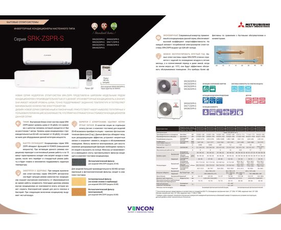 Кондиціонер спліт-система Mitsubishi Heavy SRK20ZSPR-S/SRC20ZSPR-S, зображення 5