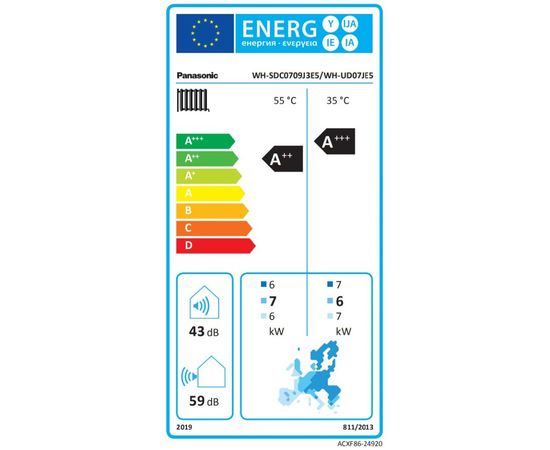 Тепловой насос Panasonic Aquarea High Performance KIT‑WC07J3E5 (Bi-Bloc, 7 кВт, 220 В), зображення 5