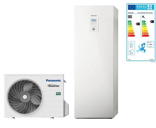 Тепловой насос Panasonic Aquarea High Performance KIT‑ADC03JE5 (All in One, 3 кВт, 220 В)
