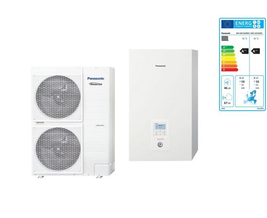 Тепловой насос Panasonic Aquarea T-CAP KIT-WXC16H9E8 (Bi-Bloc, 16 кВт, 380 В)
