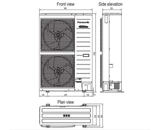 Тепловой насос Panasonic Aquarea High Performance KIT-WC016H6E5 (Bi-Bloc, 16 кВт, 220 В), изображение 8