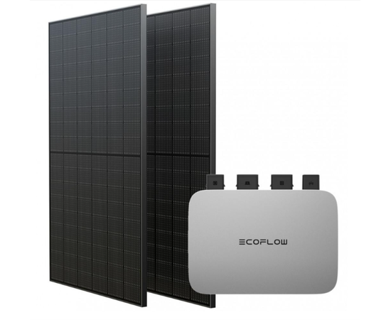 Комплект EcoFlow PowerStream - мікроінвертор 800W та сонячні панелі 2х400