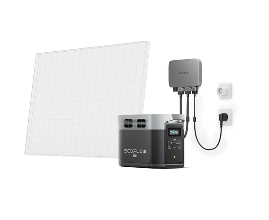 Комплект EcoFlow PowerStream - мікроінвертор 800W та зарядна станція Delta Max