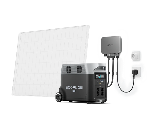 Комплект EcoFlow PowerStream - мікроінвертор 800W + зарядна станція Delta Pro